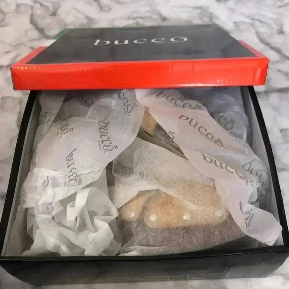 Bucco Erikine Heels Tan Faux Leather Strappy Heels Sandals Wedges Women's Size 8 - Picture 8 of 8